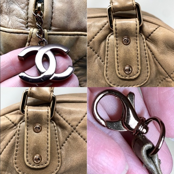 Chanel Ltd Edtn Tan “Cloudy Bundle” Quilted Bowler - Picture 9 of 12